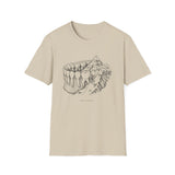 Surreal Dental Hygienist Shirt, Teeth to Mountains Illusion Art Tee, RDH Gift, Dental Hygiene Tee