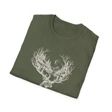 Surreal Christmas Shirt, Reindeer Forest Antlers Illusion Art Tee, Christmas Gift, Winter Holiday Tee