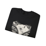 Surreal Space Sweatshirt, Zipper Galaxy Illusion Art Crewneck, Astronomy Tee, Space Lover Gift