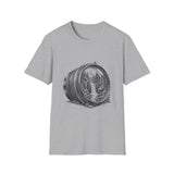 Surreal Photographer Shirt, Camera Lens Waterfall Illusion Art Tee, Photographer Gift, Camera Tee, Vintage Engraving Tee
