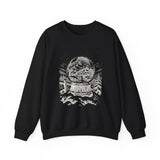 Surreal Christmas Sweatshirt, Snow Globe Village Illusion Art Crewneck, Christmas Gift, Winter Holiday Sweater