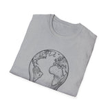 Surreal Dietitian Shirt, Apple to Globe Illusion Art Tee, Dietitian Gift, Nutrition Tee, RD Gift
