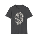 Surreal Cat Shirt, Endless Cat Staircase Illusion Art Tee, Cat Lover Gift, Vintage Engraving Cat Tee