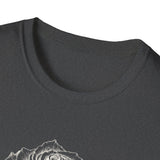 Surreal Garden Shirt, Rose Staircase Illusion Art Tee, Gardener Gift, Botanical Plant Tee