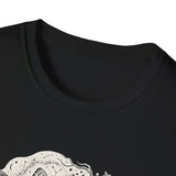 Surreal Celestial Shirt, Moon Phase Moth Illusion Art Tee, Moon Phase Tee, Mystical Witchy Gift