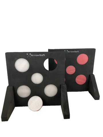 ArrowSoft game set, the perfect choice for backyard archery double targets